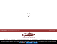 Tablet Screenshot of costabravaadmin.com